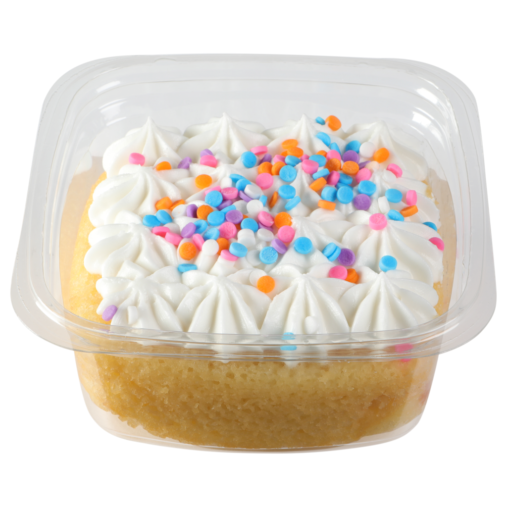 Single Serve Vanilla Celebration Cake – NICHE Bakers Corp.